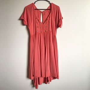 FREE PEOPLE Coral dress